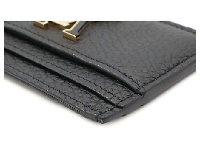 Tarjetero Louis Vuitton de piel negra Negro - vista 4