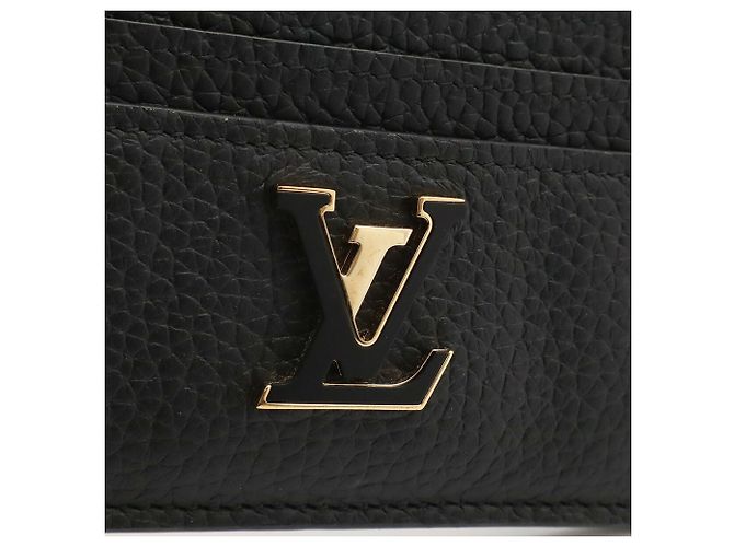 Tarjetero Louis Vuitton de piel negra Negro - vista 5