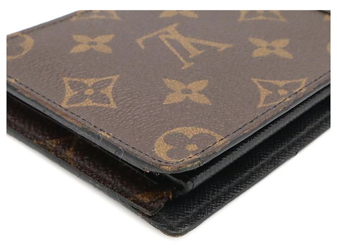 Louis Vuitton Monogram Macassar Portefeuille Mindoro Bi-fold Wallet Brown Black - view 4