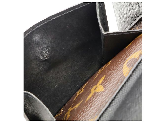 Louis Vuitton Monogram Macassar Portefeuille Mindoro Bi-fold Wallet Brown Black - view 9