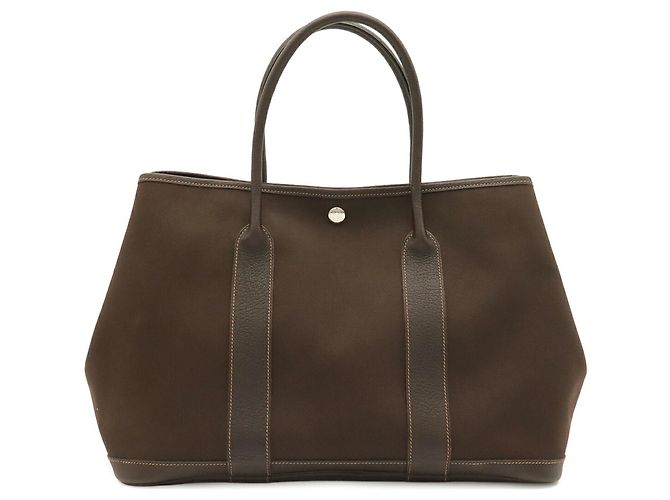 Hermès Borsa Tote Hermes Garden PM Marrone scuro - vista 2