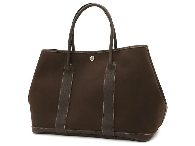 Hermès Borsa Tote Hermes Garden PM Marrone scuro - vista 3
