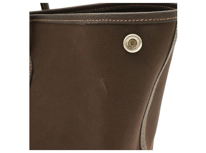 Hermès Borsa Tote Hermes Garden PM Marrone scuro - vista 5