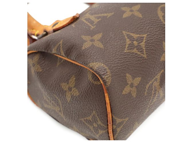 Borsa a mano Louis Vuitton Monogram Mini Speedy Marrone - vista 4