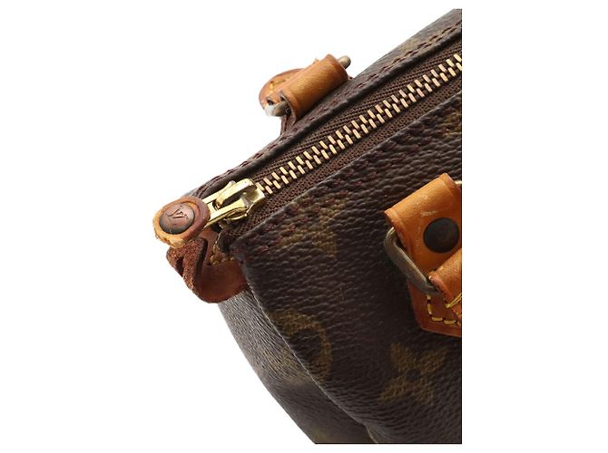 Borsa a mano Louis Vuitton Monogram Mini Speedy Marrone - vista 6