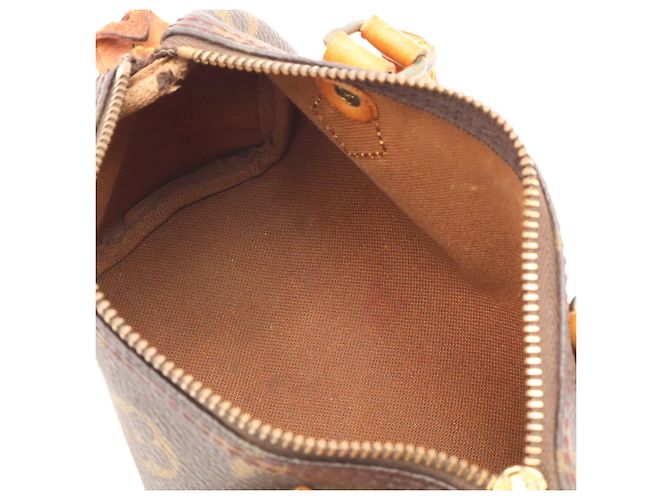 Borsa a mano Louis Vuitton Monogram Mini Speedy Marrone - vista 9