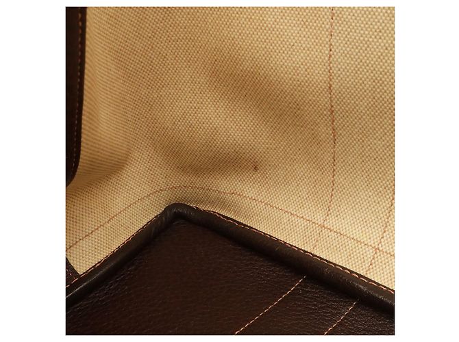 Hermès Borsa Tote Hermes Garden PM Shoulder Toile H Marrone Marrone scuro - vista 10