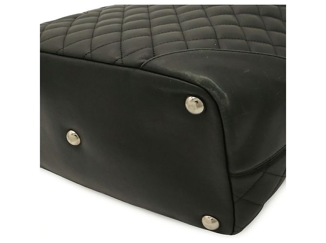 Borsa a spalla Tote grande CHANEL Linea Cambon Nero Rosa - vista 4