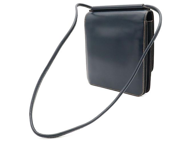 Hermès Borsa a tracolla Pochette Hermes Navy Blue Blu navy - vista 3
