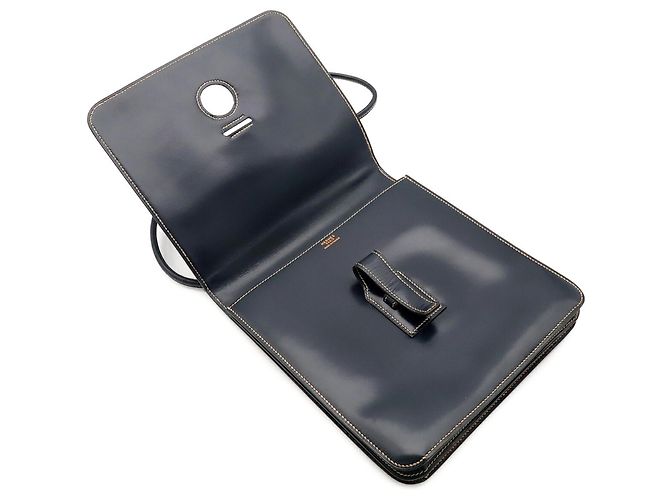 Hermès Borsa a tracolla Pochette Hermes Navy Blue Blu navy - vista 7