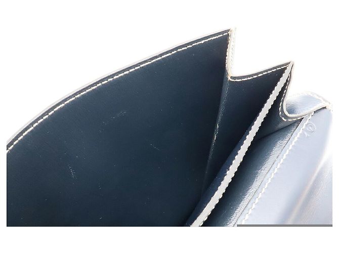 Hermès Borsa a tracolla Pochette Hermes Navy Blue Blu navy - vista 8