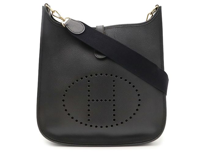 Hermès Borsa a tracolla HERMES Evelyne I GM Nero - vista 2