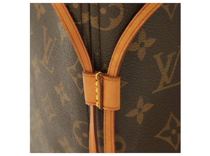 Borsa Tote Louis Vuitton Monogram Neverfull GM Marrone Monogramma - vista 6