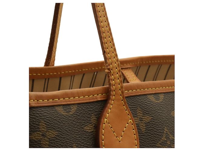 Borsa Tote Louis Vuitton Monogram Neverfull GM Marrone Monogramma - vista 8