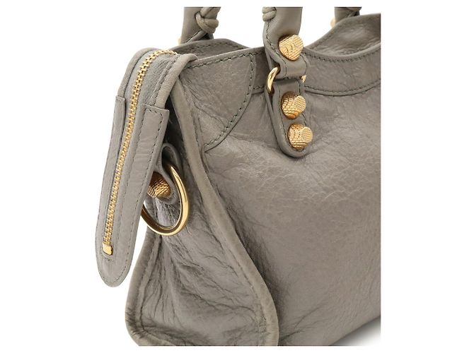Borsa a tracolla Balenciaga Giant Mini City Marrone - vista 9