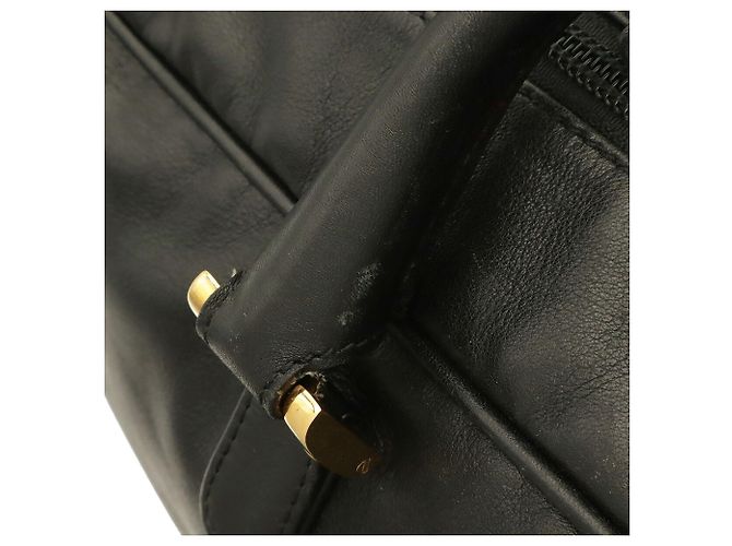 Borsa Boston Loewe in pelle nera Anagram Nero - vista 6
