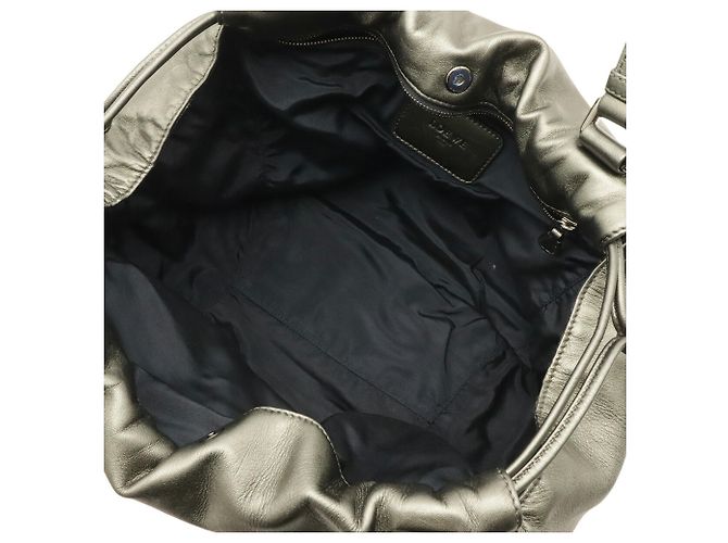 Borsa a tracolla/Tote Loewe Anagram Cachi Metallico - vista 8