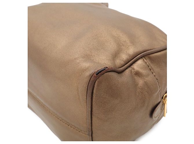 Borsa Loewe Old Anagram in Bronzo Metallizzato - vista 4