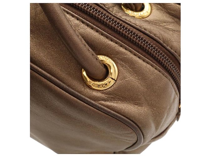 Borsa Loewe Old Anagram in Bronzo Metallizzato - vista 7