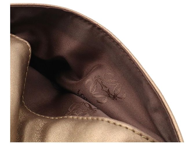 Borsa Loewe Old Anagram in Bronzo Metallizzato - vista 8