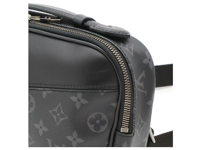 Riñonera Louis Vuitton Monogram Eclipse Castaño Negro Monograma - vista 9