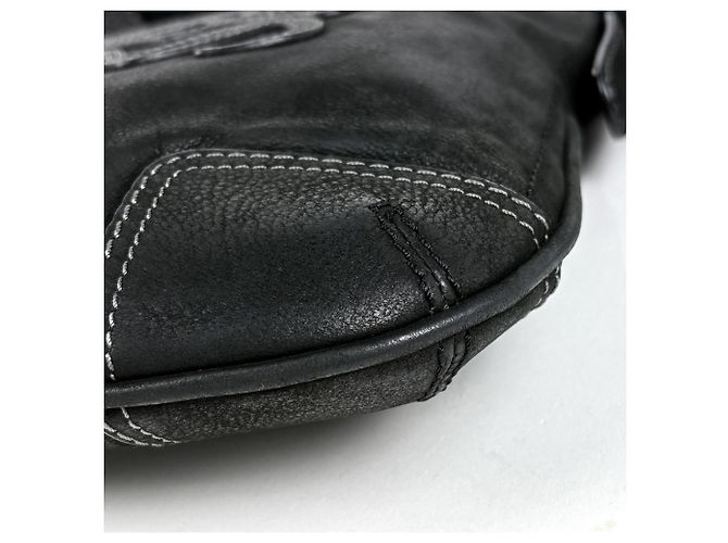 Borsa a tracolla in pelle Anagram Loewe Nero - vista 3