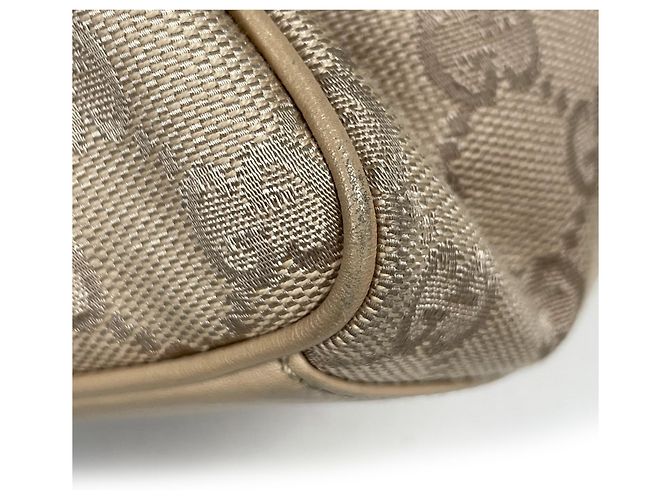 Borsa a tracolla Gucci beige con motivo GG - vista 3