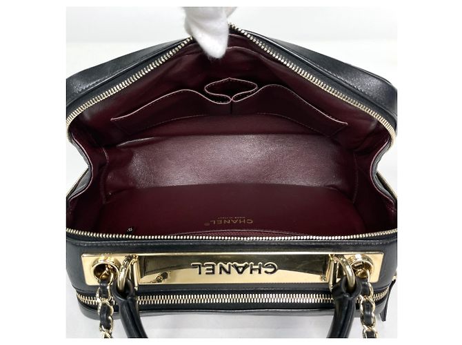 Chanel Handtasche Coco Mark Bowling Bag Schwarz - Ansicht 11