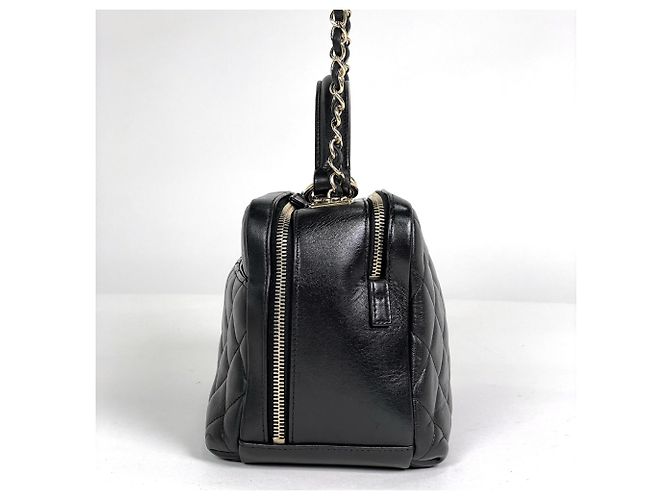 Chanel Handtasche Coco Mark Bowling Bag Schwarz - Ansicht 2