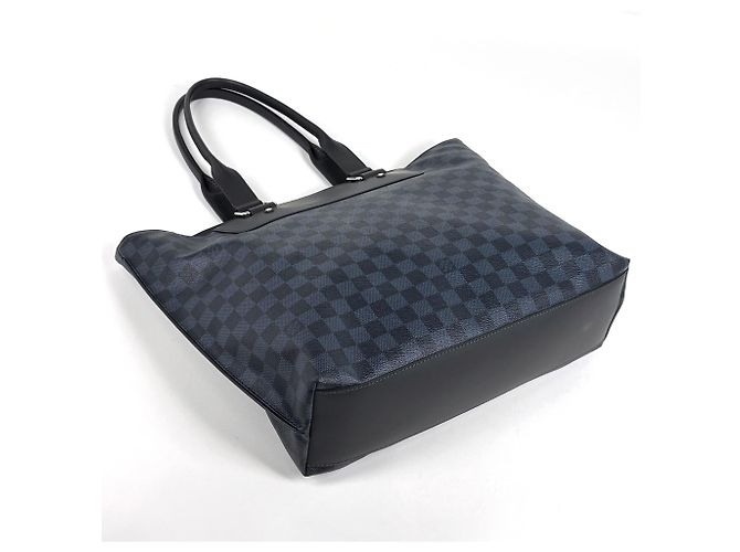 Borsa Cabas Voyage Louis Vuitton Nero Blu navy - vista 2