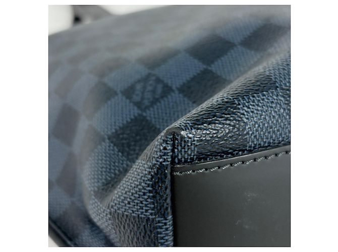Borsa Cabas Voyage Louis Vuitton Nero Blu navy - vista 4