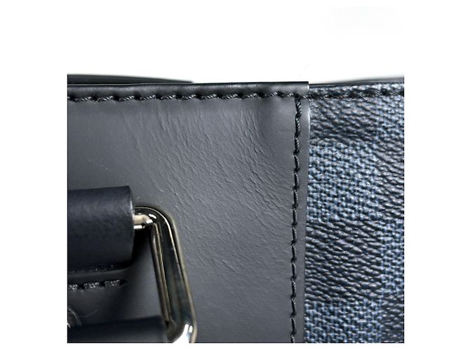 Borsa Cabas Voyage Louis Vuitton Nero Blu navy - vista 5