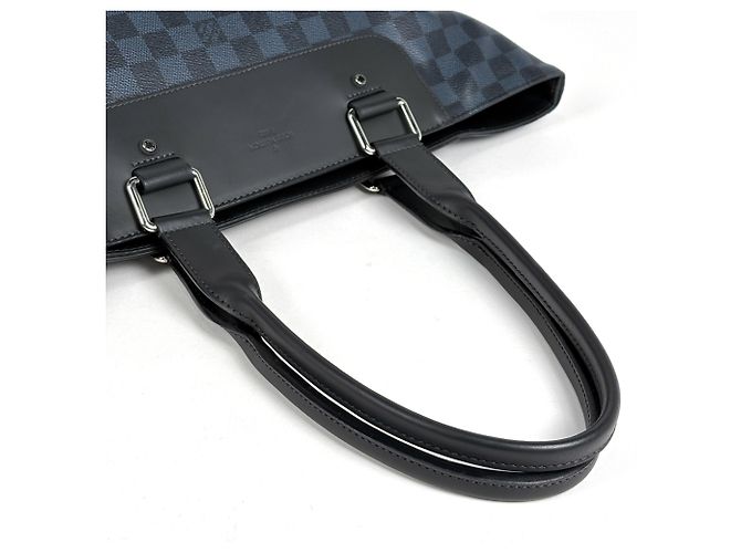 Borsa Cabas Voyage Louis Vuitton Nero Blu navy - vista 7