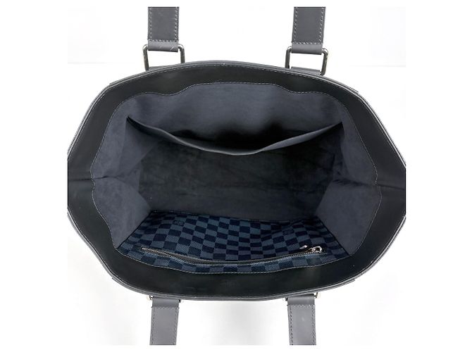 Borsa Cabas Voyage Louis Vuitton Nero Blu navy - vista 9