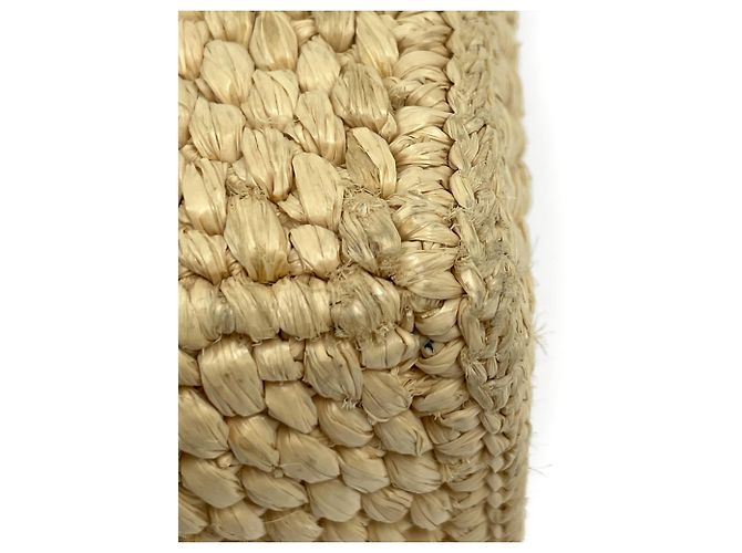 Borsa Tote 2-Way in rafia Loewe Beige - vista 3