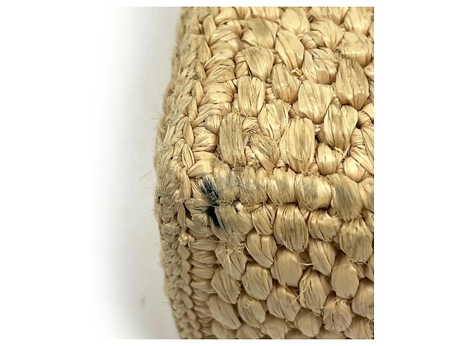 Borsa Tote 2-Way in rafia Loewe Beige - vista 4