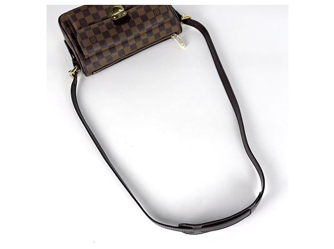 Borsa a tracolla Louis Vuitton Ravello GM Marrone Damier ebene - vista 8