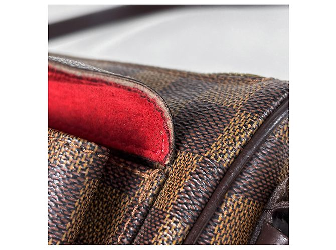 Borsa a tracolla Louis Vuitton Ravello GM Marrone Damier ebene - vista 9