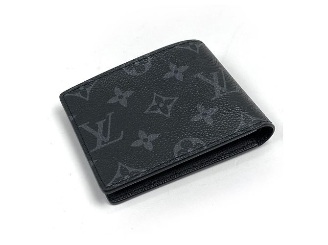 Louis Vuitton Portefeuille Slender Bi-fold Wallet Nero - vista 2