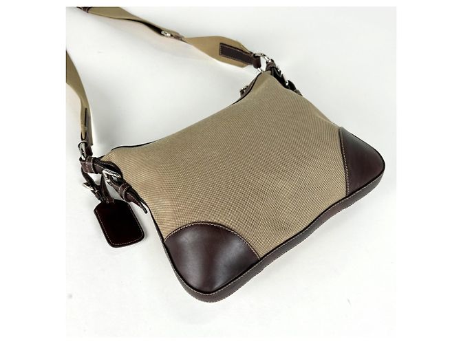 Bolsa de ombro Prada castanha Marrom - vista 2
