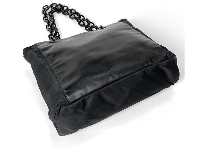 Borsa Tote Prada in Nylon Nero - vista 2