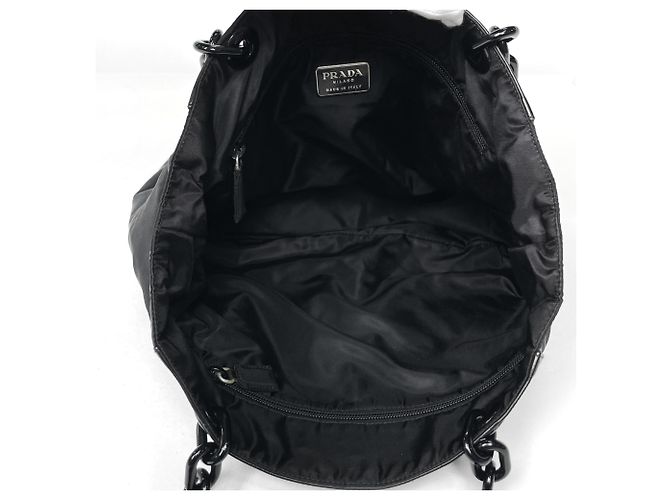 Borsa Tote Prada in Nylon Nero - vista 7