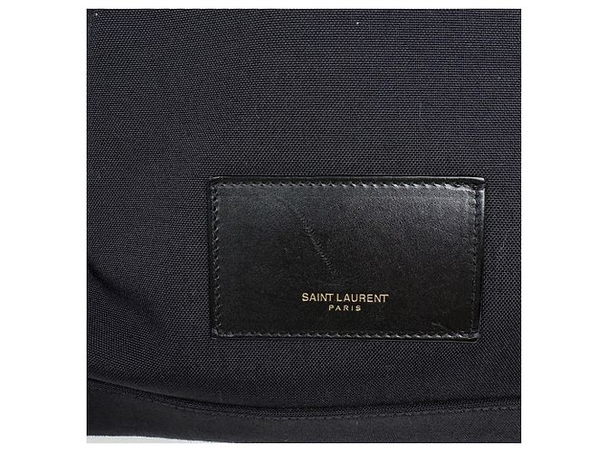 Autre Marque Zaino Saint Laurent in tela e pelle nera Nero - vista 5