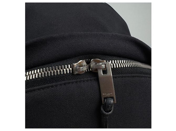 Autre Marque Zaino Saint Laurent in tela e pelle nera Nero - vista 7