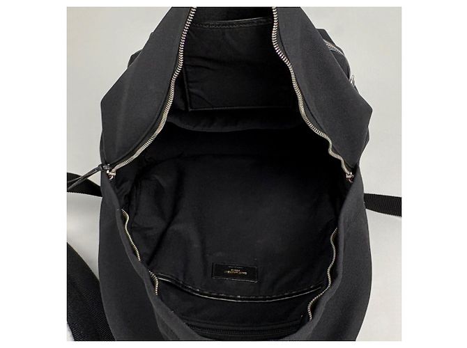 Autre Marque Zaino Saint Laurent in tela e pelle nera Nero - vista 9