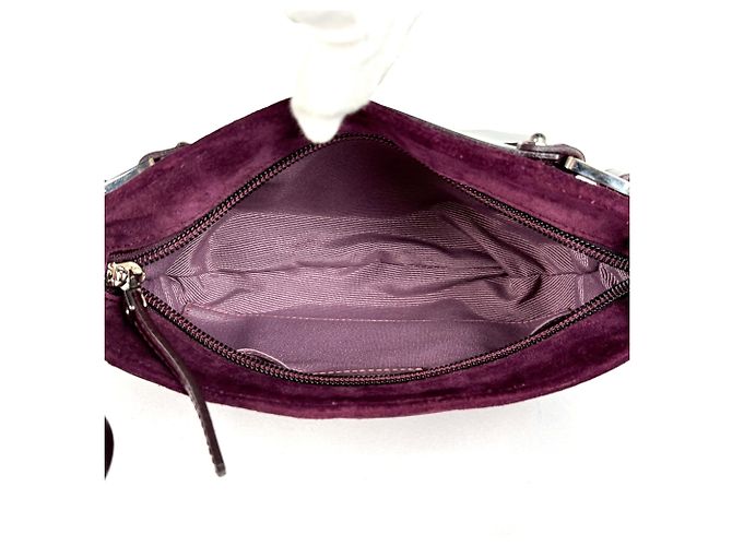 Gancini Borsa a tracolla Salvatore Ferragamo Porpora - vista 7