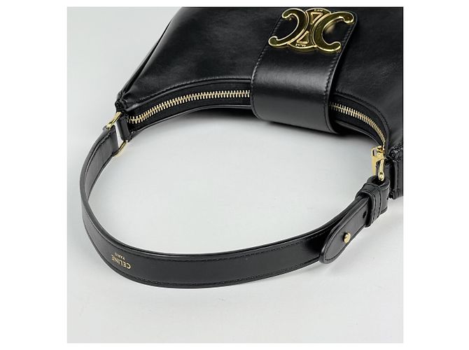 Céline Bolsa de Ombro Celine Medium AVA Triomphe Preto - vista 7
