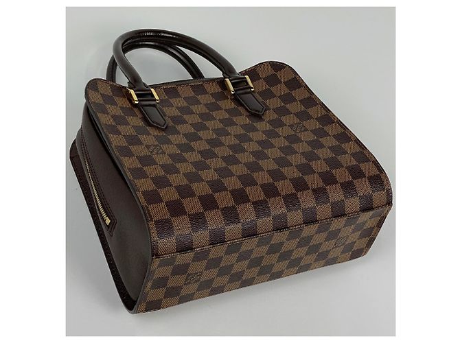 Louis Vuitton Triana Handtasche Braun Damier ebene - Ansicht 2