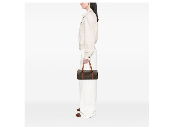 Louis Vuitton Brown Monogram Papillon 30 Marrone - vista 6