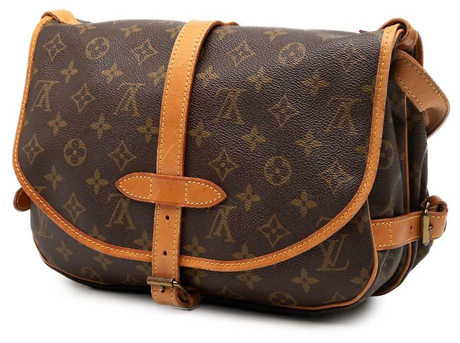 Louis Vuitton Brown Monogram Saumur 30 Marrone - vista 2